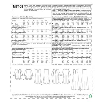 McCall&rsquo;s Women's Dress Sewing Pattern M7408 (XS-M)