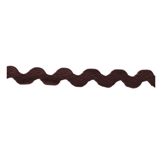 Chocolate Ric Rac Ribbon 6mm x 4m image number 2