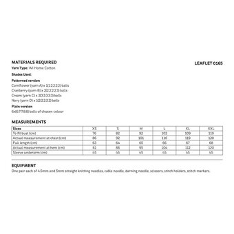 Knitcraft Mondrian Sweater Digital Pattern 0165