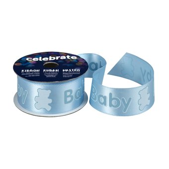 Baby Blue Baby Teddy Ribbon 25mm x 3m