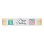 Pink Happy Birthday Satin Ribbon 19mm x 4m image number 2