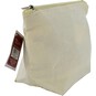 Antique White Cotton Zip Pouch 23cm x 16cm x 8cm image number 4