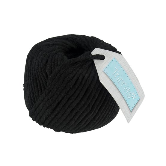 Trimits Black Macram&eacute; Cord 4mm x 50m image number 1