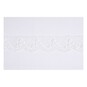 Cream Rayon Embroidery on Tulle Lace Trim by the Metre image number 2