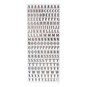 Anita's Silver Traditional Alphabet Outline Stickers image number 2