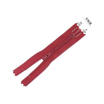 YKK Dark Red Dress and Skirt Zip 10cm