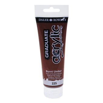 Daler-Rowney Graduate Burnt Umber Acrylic Paint 120ml