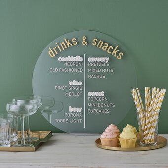 Cricut: How to Make an Acrylic Menu Sign