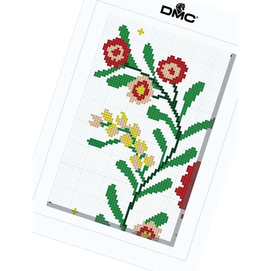 FREE PATTERN DMC Peonies Cross Stitch 0188 image number 6