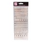 Anita's Rose Gold Traditional Alphabet Outline Stickers image number 1
