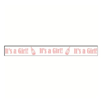 Baby Pink It's A Girl Ribbon 10mm x 4m