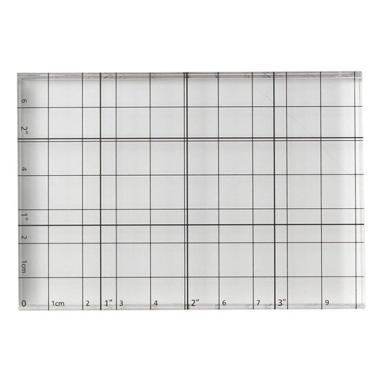 Clear Acrylic Printing Block 10cm x 7cm