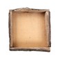 Natural Wash Bark Wooden Tray 25cm x 25cm x 4cm image number 4