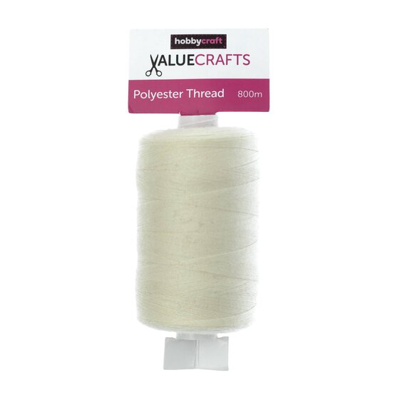 Valuecrafts Natural Polyester Thread 800m image number 3