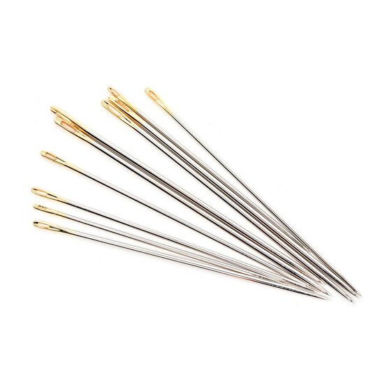 Hemline Gold Sharps Hand Needles 10 Pack image number 1