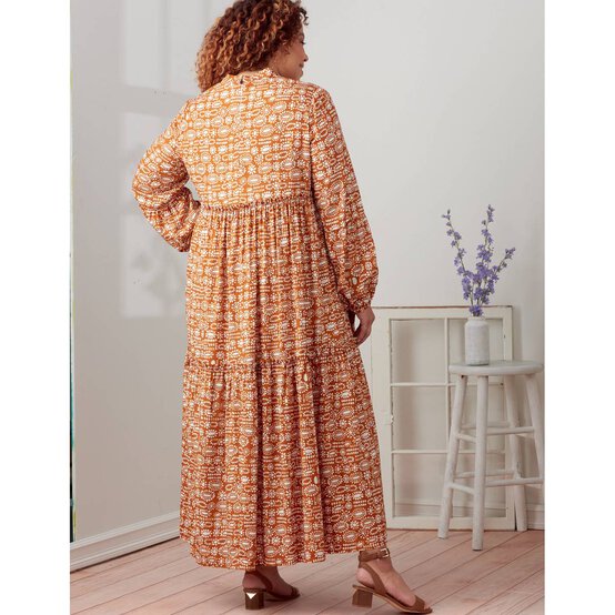Simplicity Tiered Dress Sewing Pattern S9265 (XXS-XXL) image number 8