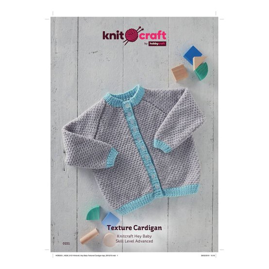Knitcraft Texture Cardigan Digital Pattern 0151 image number 1