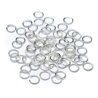 Beads Unlimited Silver Plated Jump Rings 7mm 120 Pack