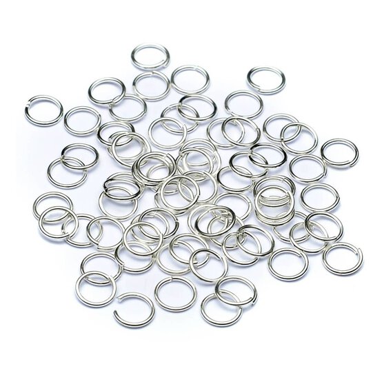 Beads Unlimited Silver Plated Jump Rings 7mm 120 Pack