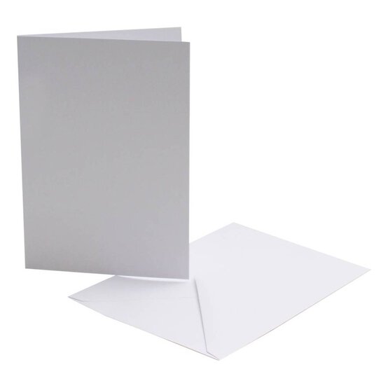 White Cards  A6 6 Pack