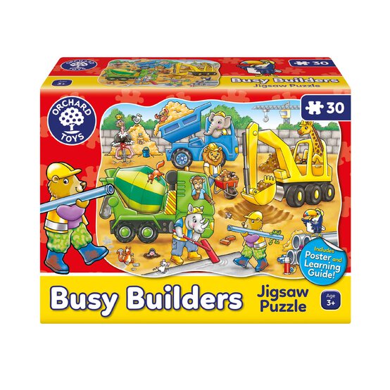 Orchard Toys Busy Builders Jigsaw Puzzle image number 1