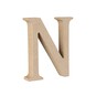 MDF Wooden Letter N 8cm image number 1