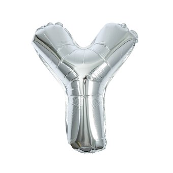 Silver Foil Letter Y Balloon