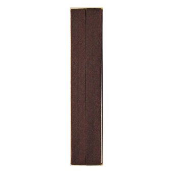 Brown Poly Cotton Bias Binding 12mm x 2.5m