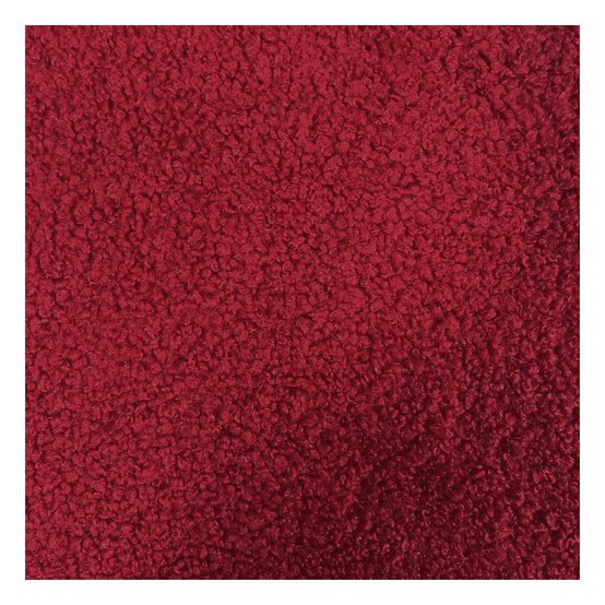 Red Teddy Fabric by the Metre image number 2
