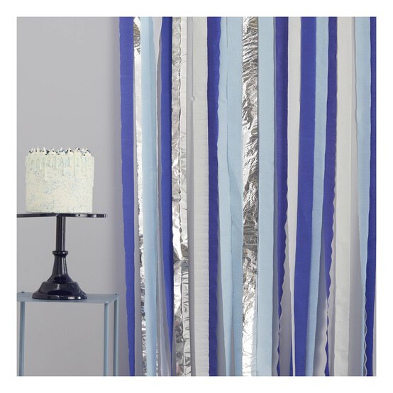 Ginger Ray Blue Streamer Backdrop 2m image number 2