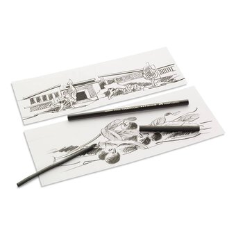 Faber-Castell Natural Charcoal Sticks 5-8mm 12 Pack