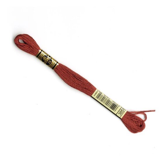 DMC Brown Mouline Special 25 Cotton Thread 8m (3858) image number 1