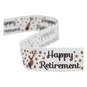 Happy Retirement Satin Ribbon 16mm x 4m image number 1