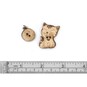 Trimits Wooden Cat Buttons 6 Pieces image number 3