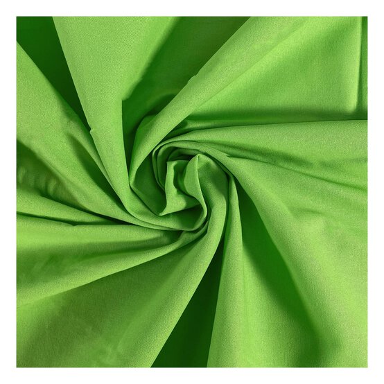 Bright Green Cotton Homespun Fabric by the Metre image number 1