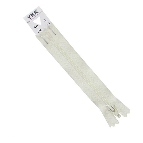 YKK Cream Dress and Skirt Zip 10cm image number 2