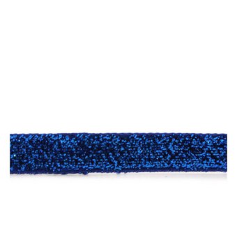 Metallic Cobalt Blue Woven Sparkle Ribbon 10mm x 2.5m