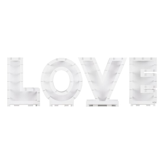 Ginger Ray White Love Balloon Mosaic Letters image number 1