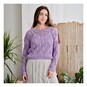 Knitcraft Chunky Pointelle Lace Jumper Digital Pattern 0292 image number 2