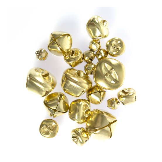 Gold Jingle Bells 20 Pack