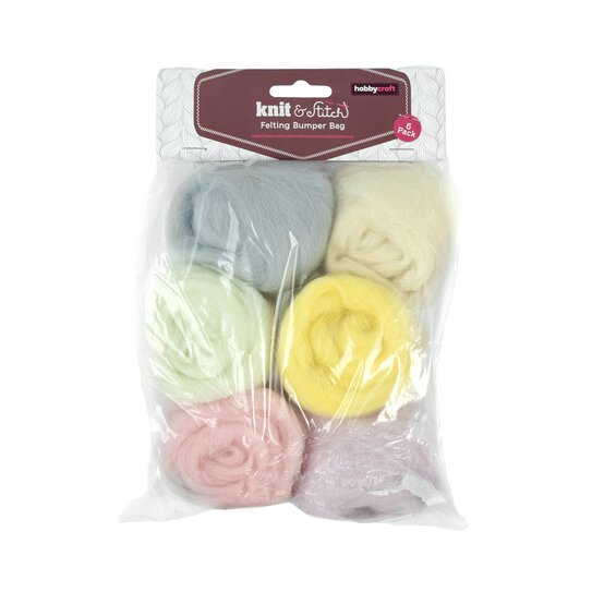 Pastel Felting Bumper Bag 6 Pack image number 4