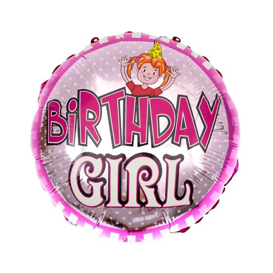 Large Birthday Girl Balloon image number 1