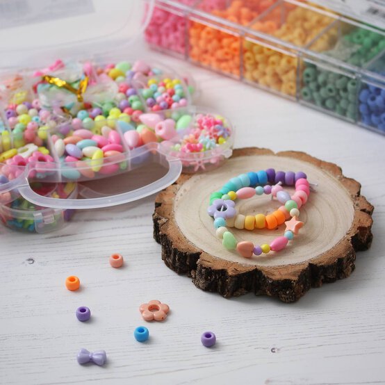 Pastel Bear Box Bead Set 160g image number 3
