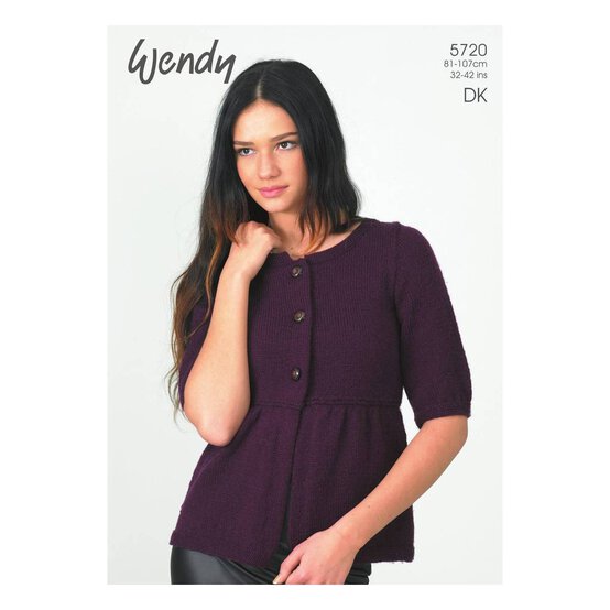Wendy Merino DK Cardigan Digital Pattern 5720 image number 1