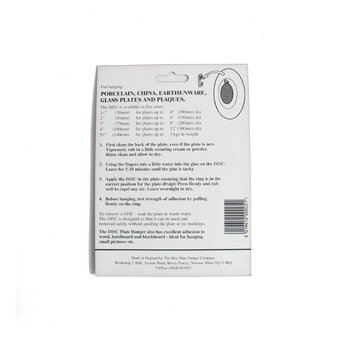 Invisible Disc Plate Hanger 140mm