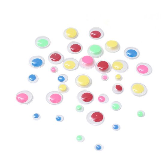 Coloured Googly Eyes 2cm 600 Pack image number 1