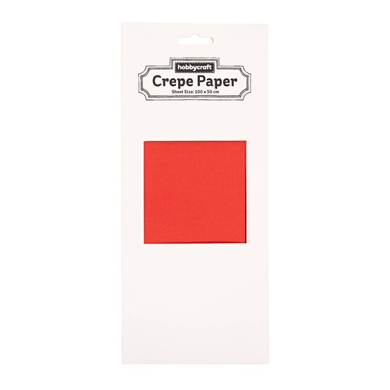 Red Crepe Paper 100cm x 50cm image number 3