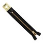 YKK Black Brass Jeans Zip 13cm image number 2