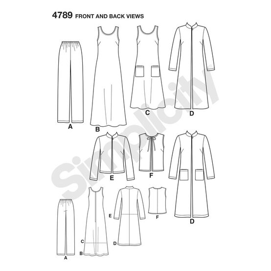 Simplicity Women's Separates 10 to 18 Sewing Pattern 4789 image number 2