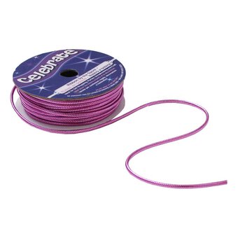 Orchid Lurex Edge Cord 1.6mm x 8m